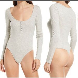 Open Edit Woman’s Ribbed Body Suit